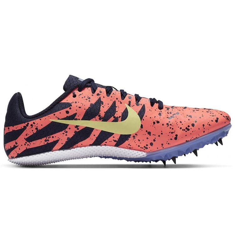Nike Zoom Rival S 9 Paint Splatter - Bright Mango Zitron Women Sneakers Orange Blackened-Blue Purple-Pulse 907565-801