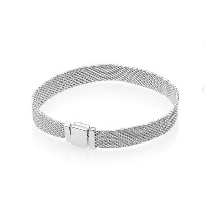 Pan's Reflexions Series Gold-Tone Multi-Turn White Copper Snake Bracelet