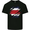 Torn Costa Rica Flag Rican Day Football Kids T-Shirt Childrens