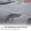 4 Pcs Microfiber Bath Towel Set - Highly Absorbent Solid Color Bath Towels for Bath, Gym & Spa, Multi-Purpose Bathroom Accessori