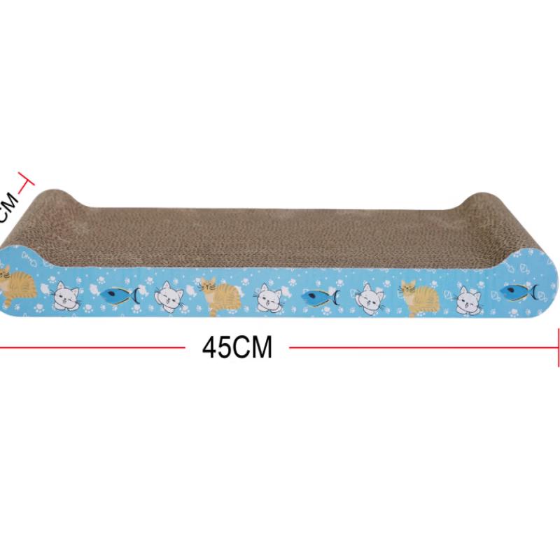 Wutuo Bone-Shaped Corrugated Cardboard Cat Scratcher Bed