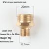 Adaptateur Réducteur Pneumatique Haute Pression pour Tuyau d'Eau avec Filetages Mâles Doubles en Pouces (1/8, 1/4, 3/8, 1/2)