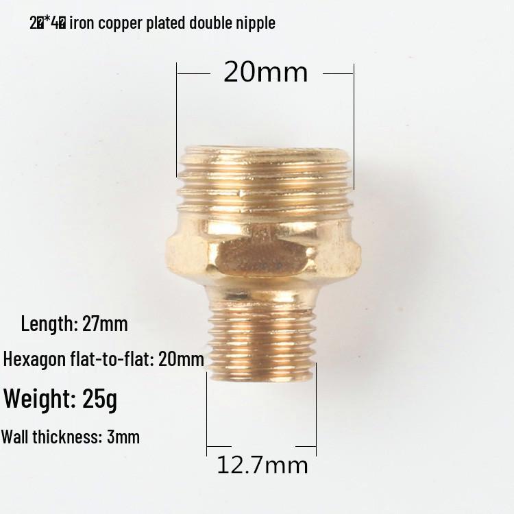 Adaptateur Réducteur Pneumatique Haute Pression pour Tuyau d'Eau avec Filetages Mâles Doubles en Pouces (1/8, 1/4, 3/8, 1/2)