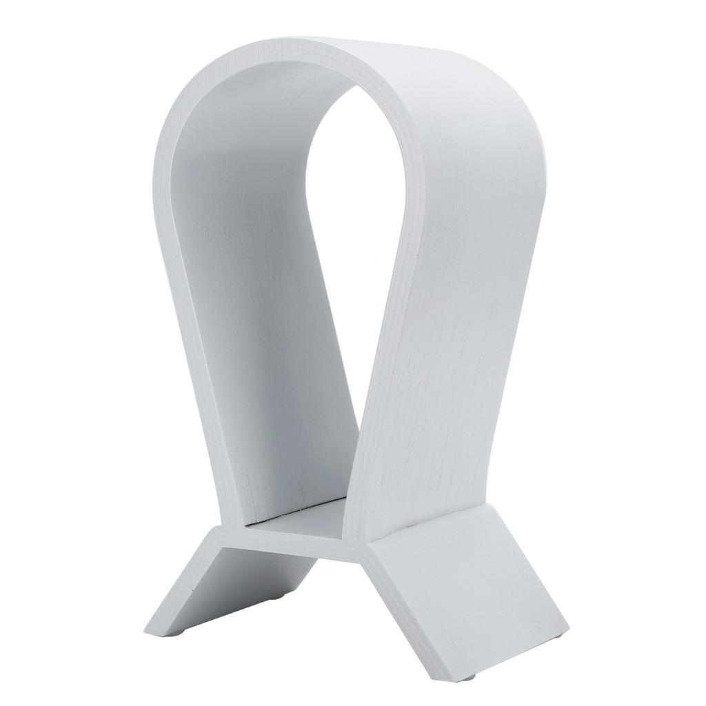 Headphone Holder Integrated Curved Display Stand for Bluetooth Headset Storage AccessoryWhite