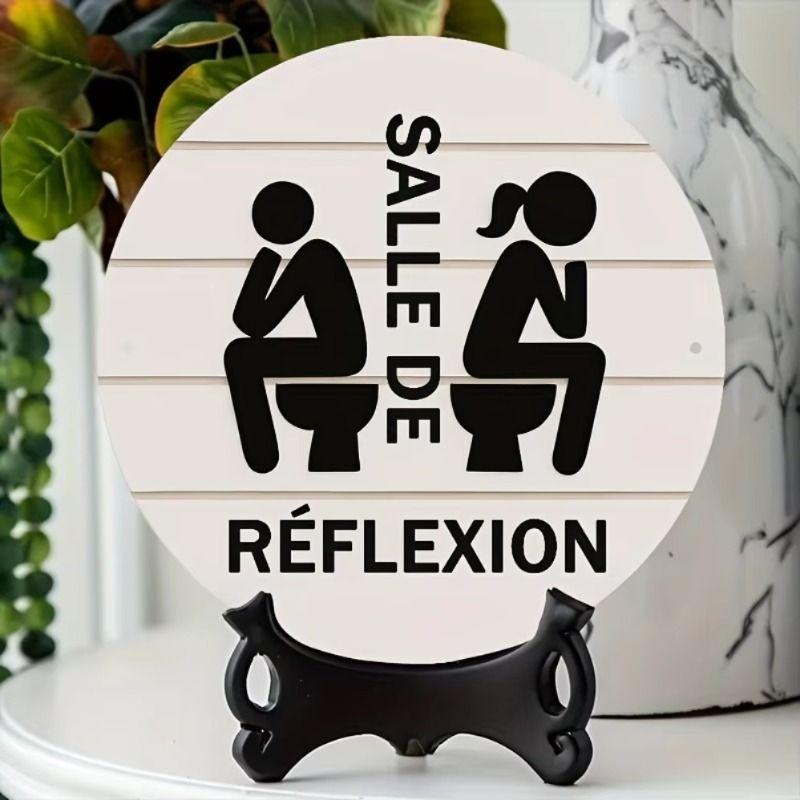 Flat 2D Metal Sign Board Hanging Decorative Wall Art 20x20cm