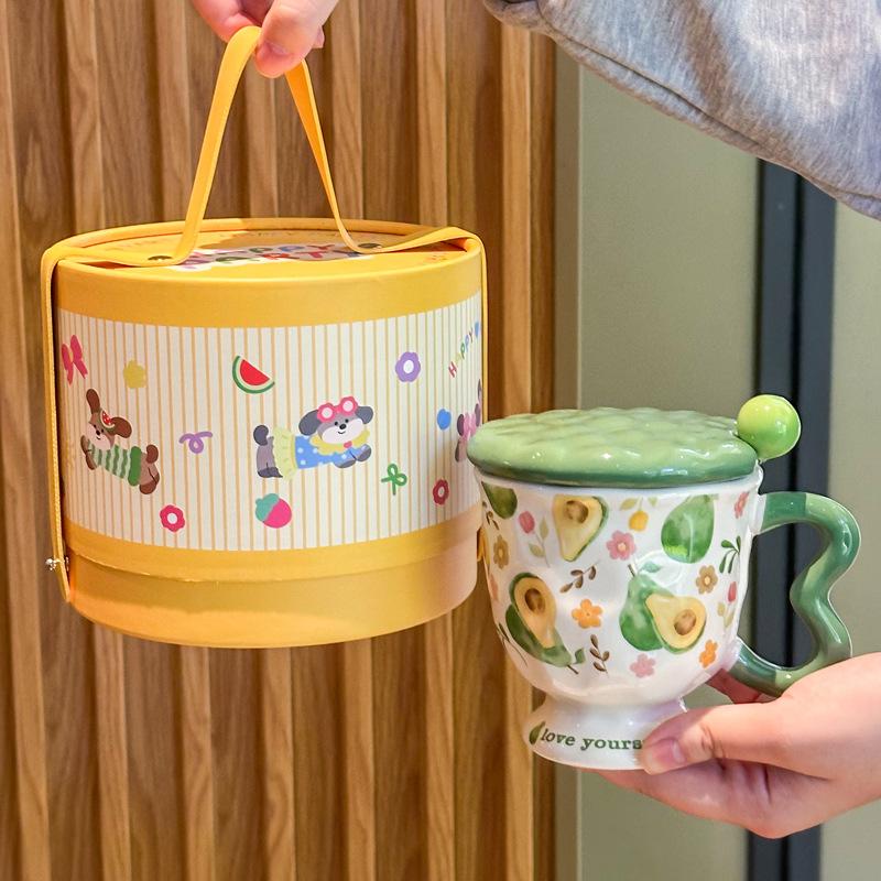 Send Girls Birthday Gifts, Ceramic Mugs, Souvenirs, High-value Couples Drinking Cups, Girlfriends Practical Gift Boxes