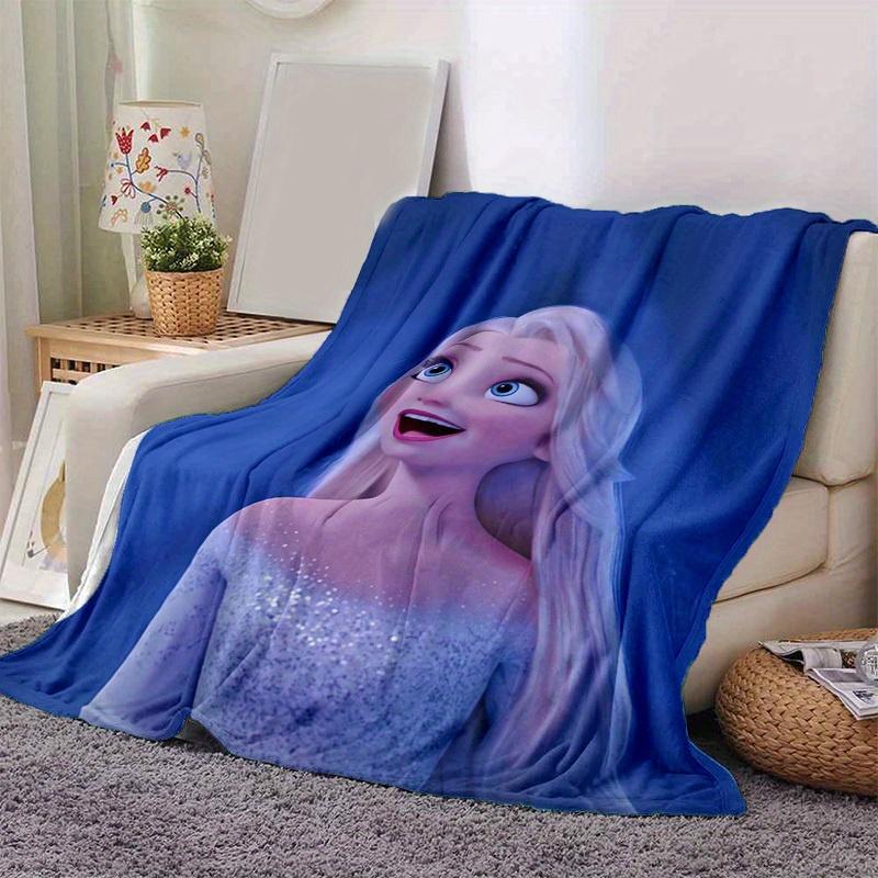1pc, Elsa Frozen Princess Blanket Soft & Cozy Throw for Home Decor, Couch Cover, Outdoor Use, Travel, Camping, Car, Beach, Office Nap