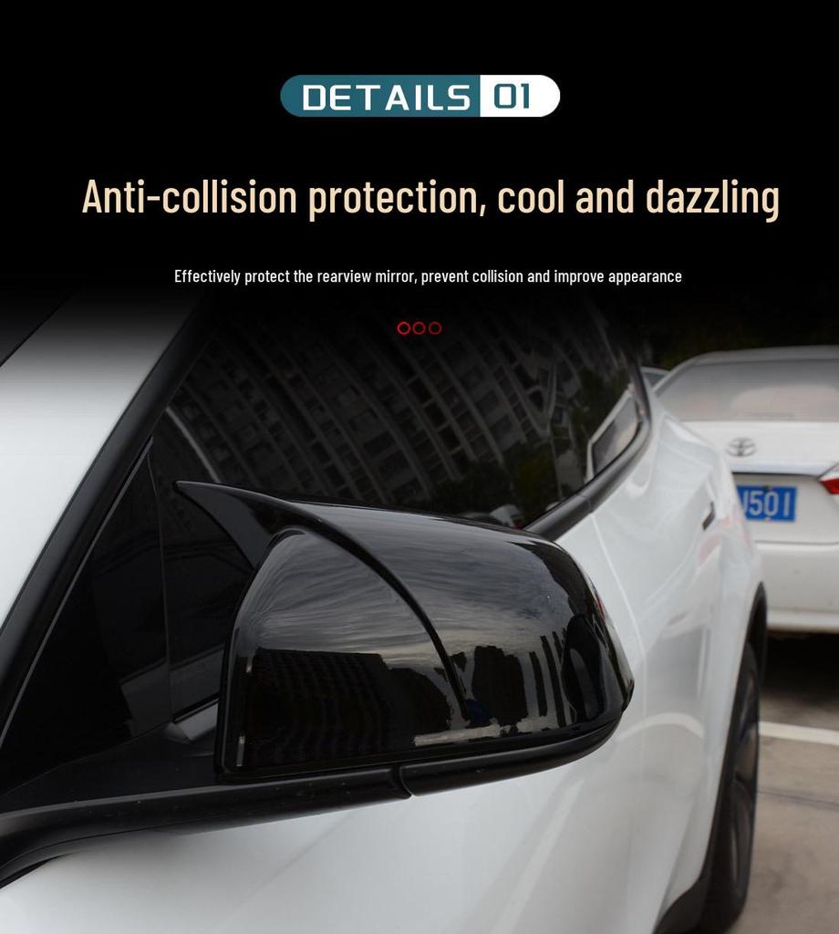 Tesla Model Y/YL Rearview Mirror Cover & Housing for Modification
