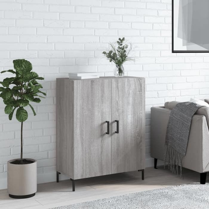 VidaXL Buffet sonoma gris 69,5x34x90 cm bois d'ingénierie 827730