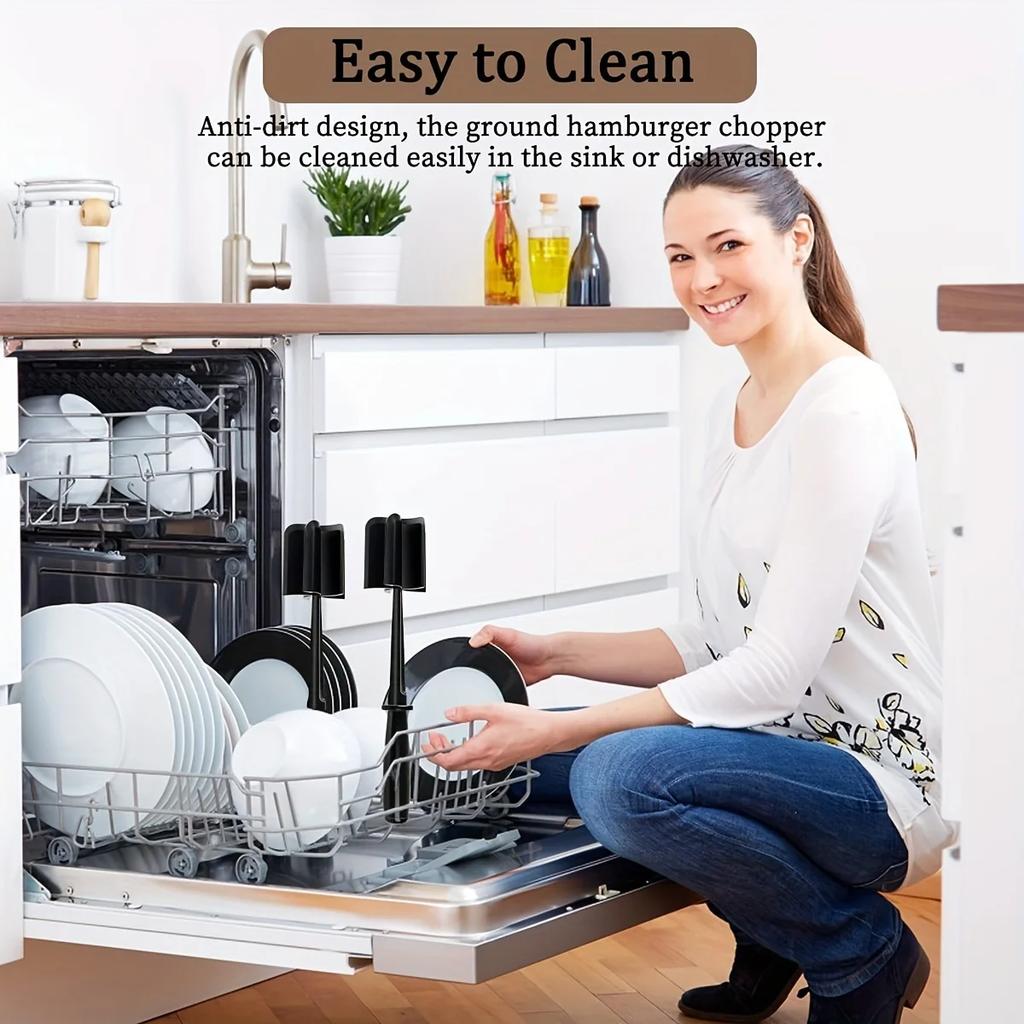 Meat Cutting Mixer Multifunctional Ground Beef Masher Mixing Grinding  Pounding Spatula Meat Scraper For Mincing Kitchen Tools