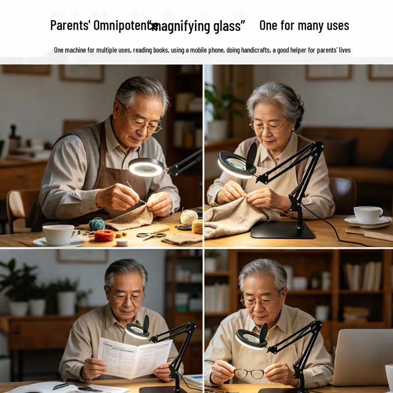 High Magnification Desktop LED Magnifier