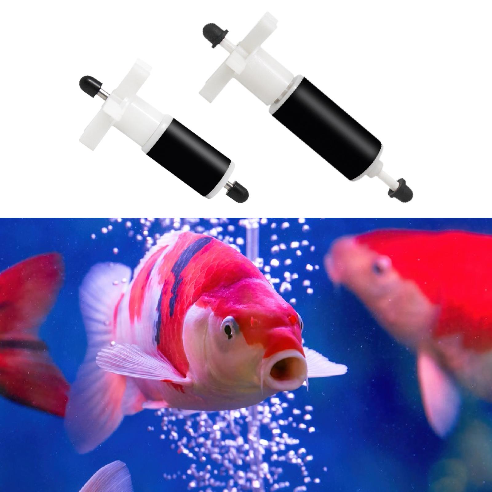 

Fish Tank Impeller Replacement ABS Water Pump Shaft Assembly Efficient Quiet Maintenance for Office Home Aquarium 6.9cmx3.7cm