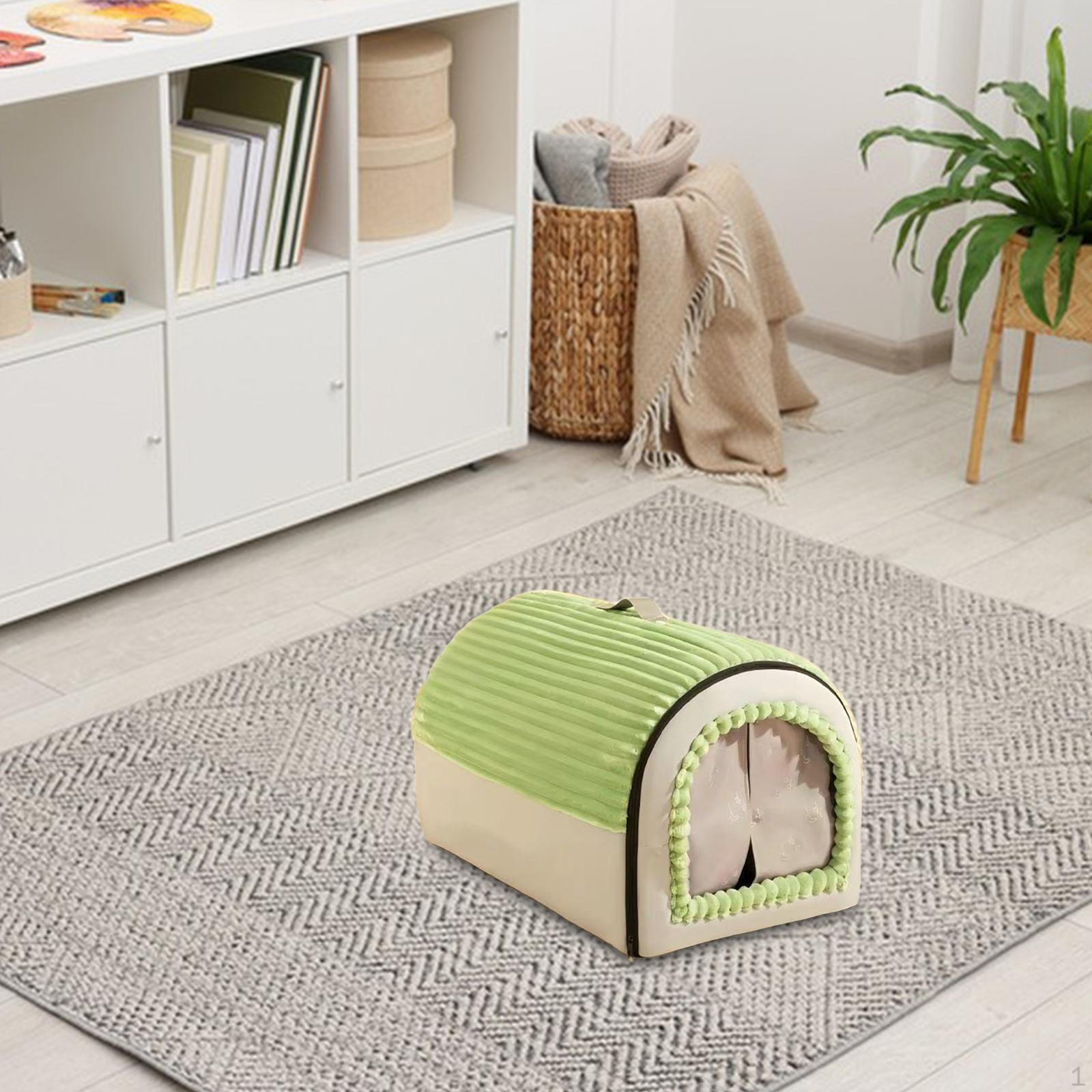 

And Comfortable for Cat Dog, Breathable Kennel, Cave Bed, Tent Small Dogs, Kittens. S зелений