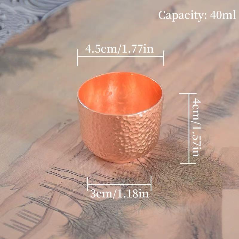 

Copper Wine Warmer Wine Pot,Vintage Thickened Old-Fashioned Wine Cup,Pure Copper Small-Sized Sake Pourer,Japanese-Style Sake Pot