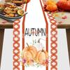 Christmas Table Runner Linen Holiday Decor Creative Halloween Thanksgiving Tablecloth Festive Atmosphere