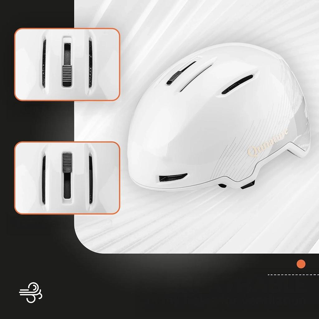 Kask narciarski snowboardowy z nausznikami rozmiar M - biały