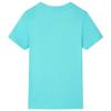 T-shirt pour enfants avec manches courtes aqua 92/104/116/128/140