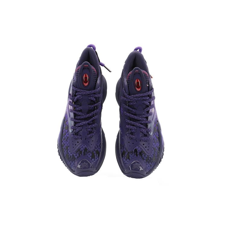 Anta Berserk 3 Naruto Fabric Cushioning Slip Resistant Abrasion Resistant Coverage Mid Top Basketball Shoes Men's 112131601S-2