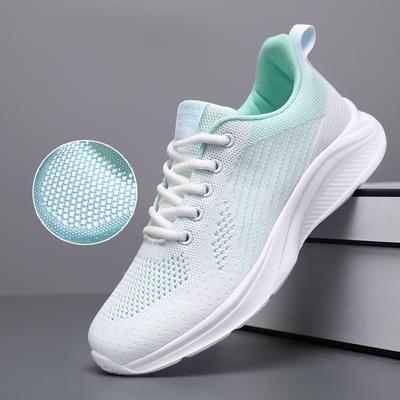 Breathable Sports Shoes Women's Spring and Autumn New Mesh Non-slip Running Shoes Flat Heel Soft Sole Light and Not Tired Feet Casual Women's Shoes