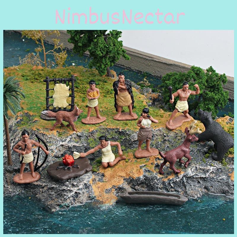 American Indians Figure Model Collection With Plastic Construction For Educational And Decorative Use