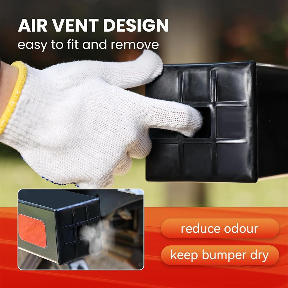 New 2Pcs 4 Inch Bumper End Caps For RV (Easy To Install and Remove )