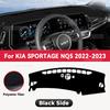 For KIA SPORTAGE NQ5   Car Dashboard Cover Mat Artificial Leather Avoid Light Sun Shade Mat Carpets Anti-UV Accessories