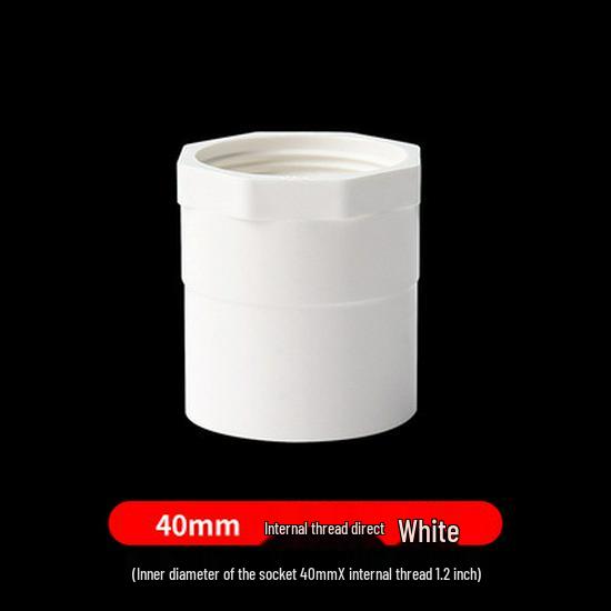 PVC Female Thread Straight Through Connector (Sizes: 20-110)