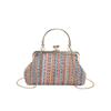 Stylish Urban Chic Woven Handbag 2023 Trendy Soft Woolen Mini Bag For Women