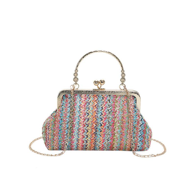 Stylish Urban Chic Woven Handbag 2023 Trendy Soft Woolen Mini Bag For Women