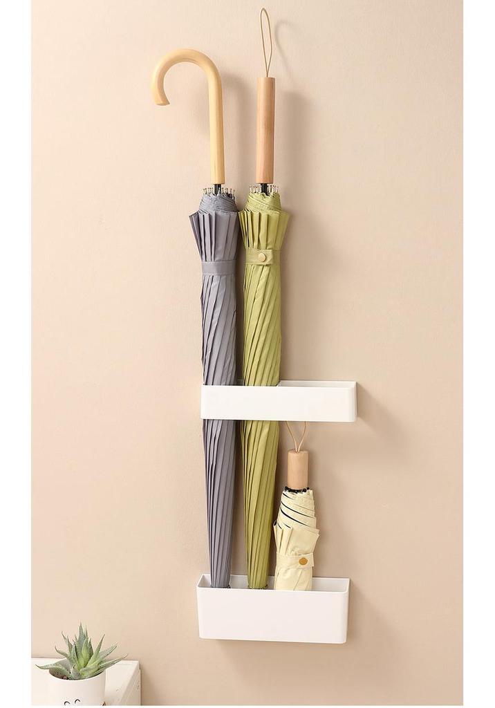 Compact Plastic Umbrella Stand for Entryway – Durable Rain Gear Storage Rack