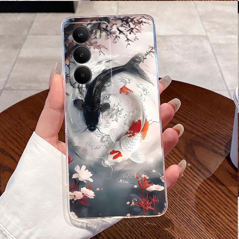For Realme C71 4G Case RMX5303 Clear Soft Silicone Luxury Cute Love Rabbit Funny Pattern Bumper Cover For Realme C71 Phone Case