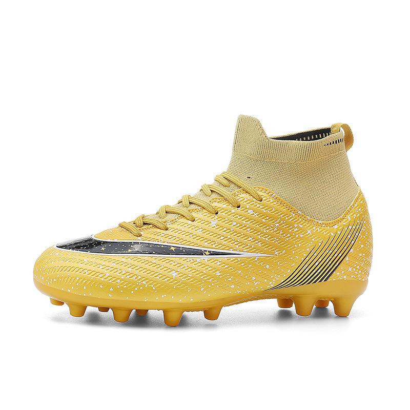 New children's football shoes men's broken nails ag long and short nails TF female students flat-bottomed artificial flat high-top sneakers