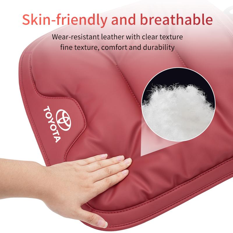 Para Toyota 2026 Tapacubos Calientes Cojín de Terciopelo para Coche Respaldo Transpirable de Cuero Funda Protectora para Asiento Accesorios Para Toyota Yaris Co