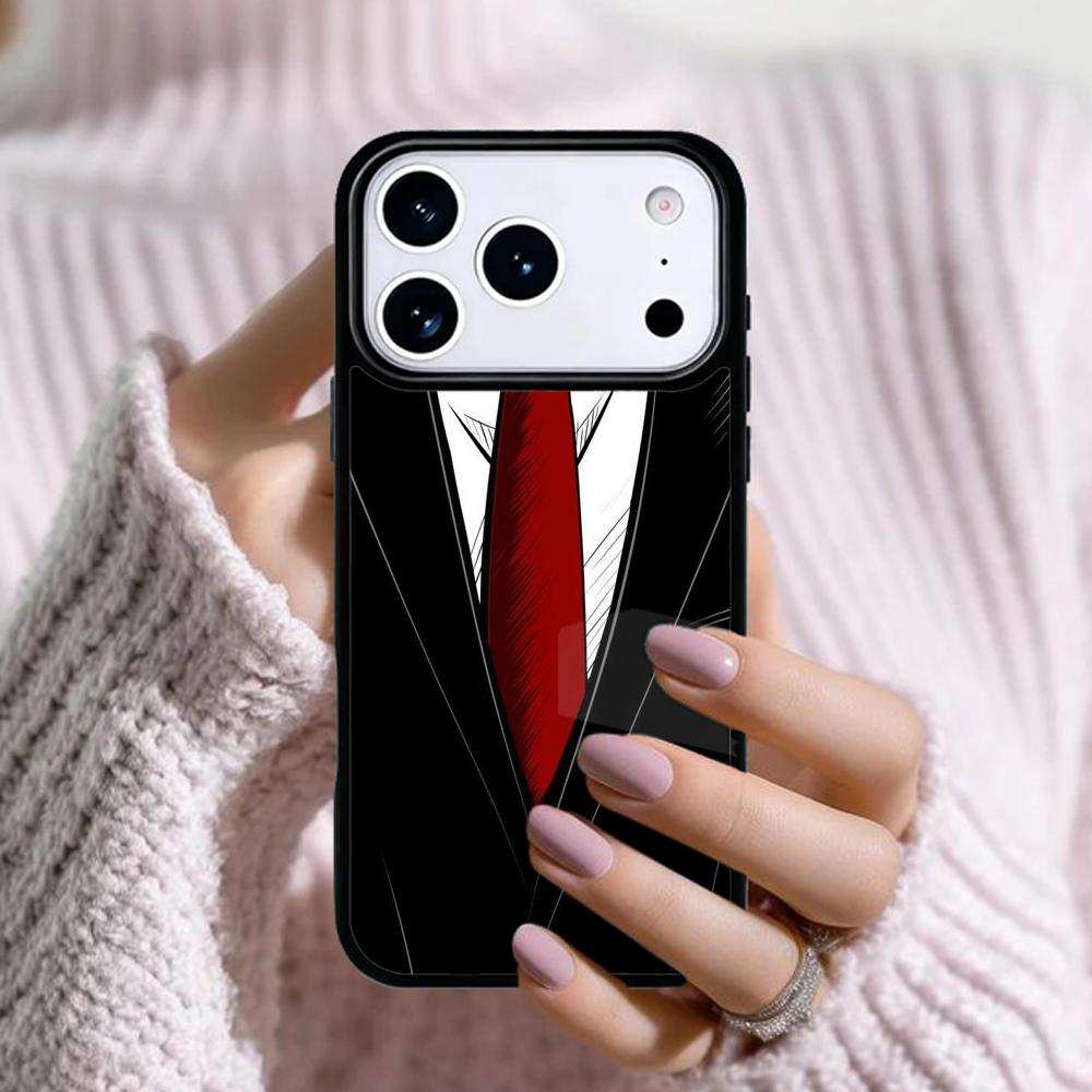 Man Suit Shirt Tie Phone Case For Apple iPhone 17 Air 16E 15 14 Plus 13 12 11 Pro Max Mini Funda Cover
