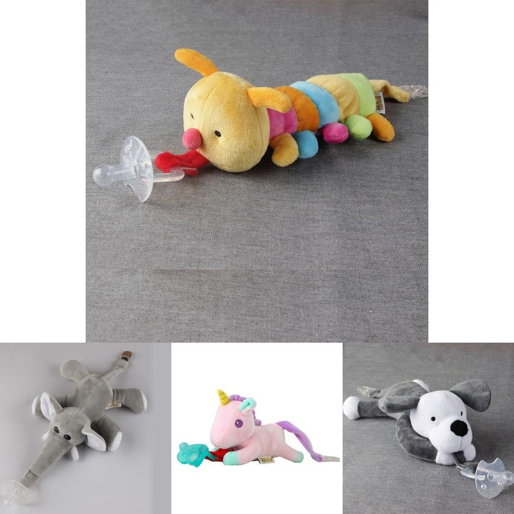 Weicher und beruhigender Baby-Einhorn-Schnuller mit abnehmbarem Clip
