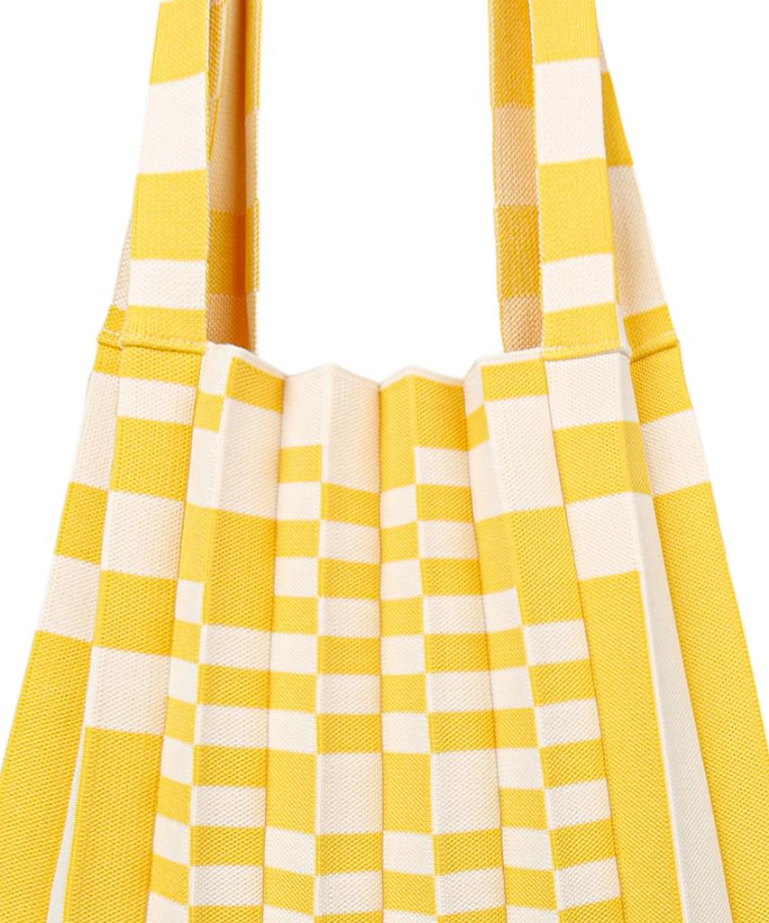 Pleatsmama Shoulder Bag Grid Yellow