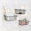 Home Wall Storage Rack with Hanging Basket for Small Items Storage