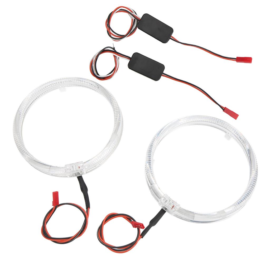 Car LED Angel Eyes Light Guide 95mm3.7in Purple Lighting 9?36V for Headlights DRL Turn Signals