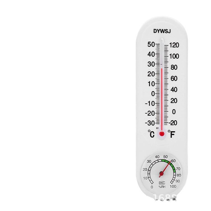 DY Wall-Mounted Thermometer Hygrometer for Greenhouse and Home - Indoor/Outdoor Dry Wet Temperature Measure with Red Pointer