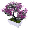 Mini Bonsai Tree Artificial Bonsai Faux Potted Plant No Maintenance Tabletop Decor for Office Home Desk Shelf