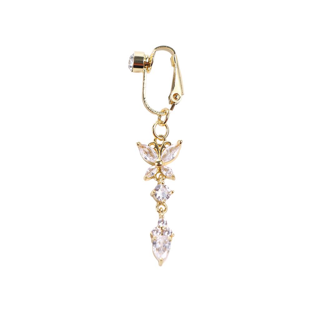 Electroplate Belly Button Cartilage Clip Women Belly Ring Fake Belly Piercing Clip Body Jewelry