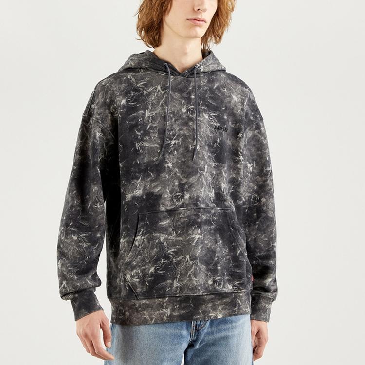 Levis Tie-Dye Casual Hoodie Men Hoodies Black 38410-0001