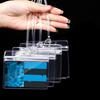 10Pcs Transparent Id Card Holder Waterproof Id Card Holder Badge Sealed Document Protection School Supplies Nurse Accessories