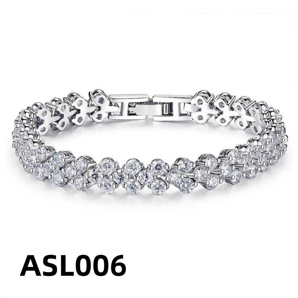 Браслет Инкрустированный Аааа Любовь Циркон Женская Мода День Рождения Свадьба День Святого Валентина Ювелирный Подарок