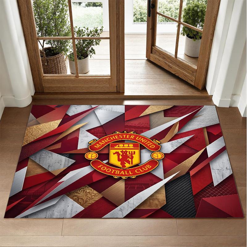 Manchester United Design Kristall Samt Teppich Weiche Dekorative Matte für Schlafzimmer Eingang