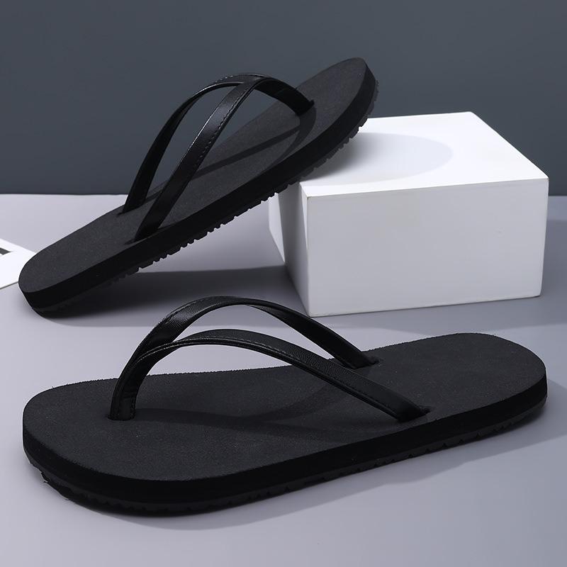 New men's flip-flops fashionable outer wear rubber non-slip personalized fashion pinch feet beach summer slippers men