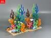 MOC Bricks Ocean Animals Sea water plants Seal Starfish Coral Shell Toys For Children Educational Building Blocks Plastic Toys
