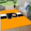 Philadelphia Flyers Flannel Pattern Square Carpet,Area Rug,Carpet Rug for Living Room Bedroom Sofa Playroom Decor,Non-slip Floor Mat