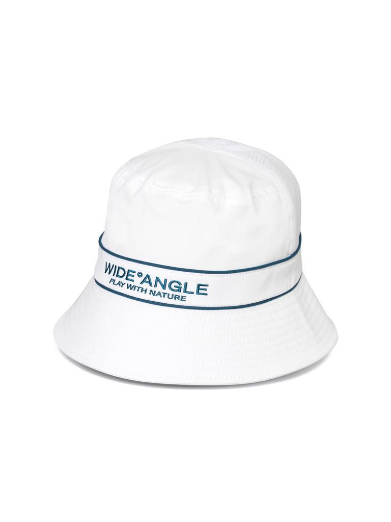 Chapeau Mixte Toile Grand Angle_Blanc