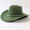 Popolare cappello western da cowboy a tesa larga classico europeo e americano per uomo e donna moda outdoor cappello da cowboy anti-sole cappello jazz